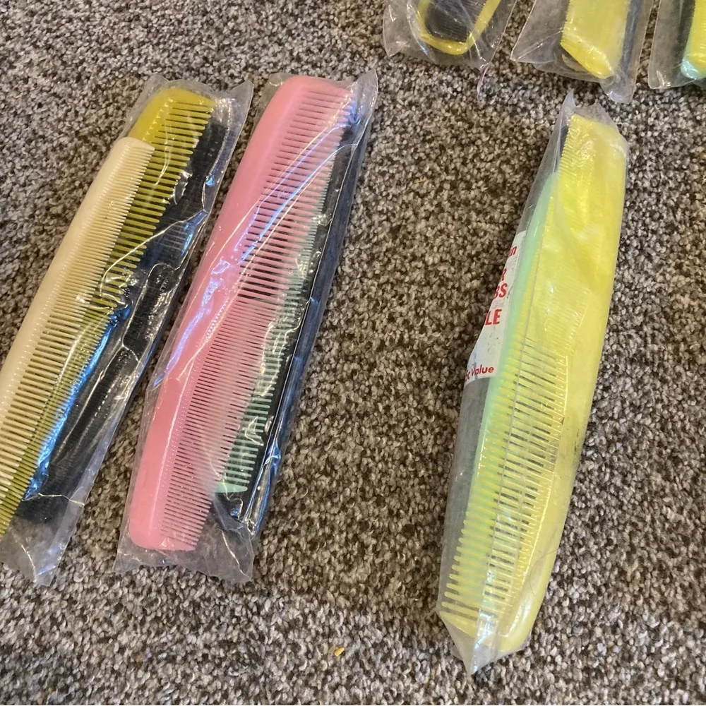 Huge Lot of 65 Vintage Combs - 1960s/1970s - New Old Stock (NOS)
